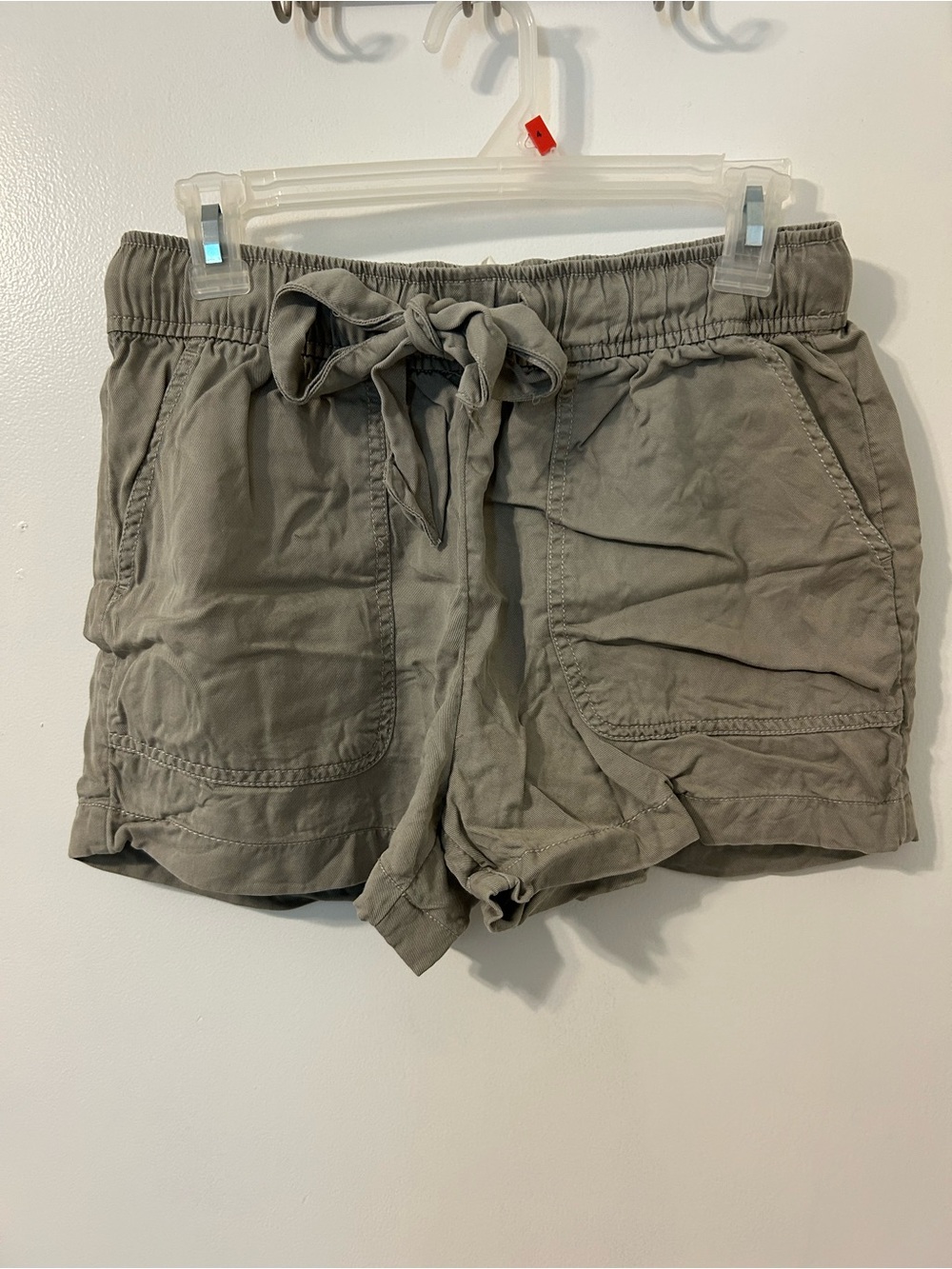 C&C California Olive High-Waist Tie-Front Shorts